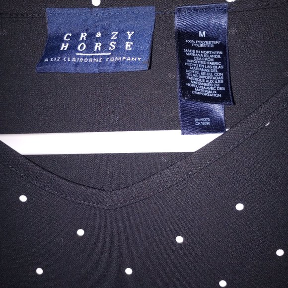 Crazy Horse Liz Claiborne Polka Dot Dress Size Medium - Picture 3 of 4